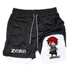 Summer Breathable Two-In-One Men'S Compression Fitness Double-Layer Shorts Animation Quick-Drying Running Training Sports Shorts 1