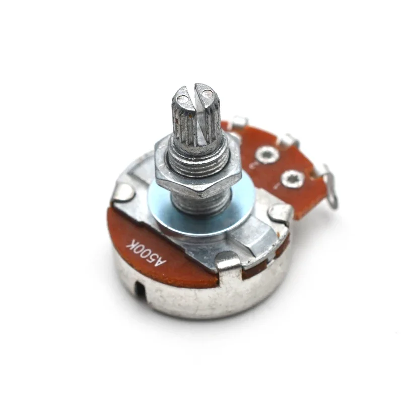 A/B500K A/B250K Split Shaft 15/18mm Guitar Volume Tone Pots Potentiometer for ELectric Guitar Bass 2Pcs