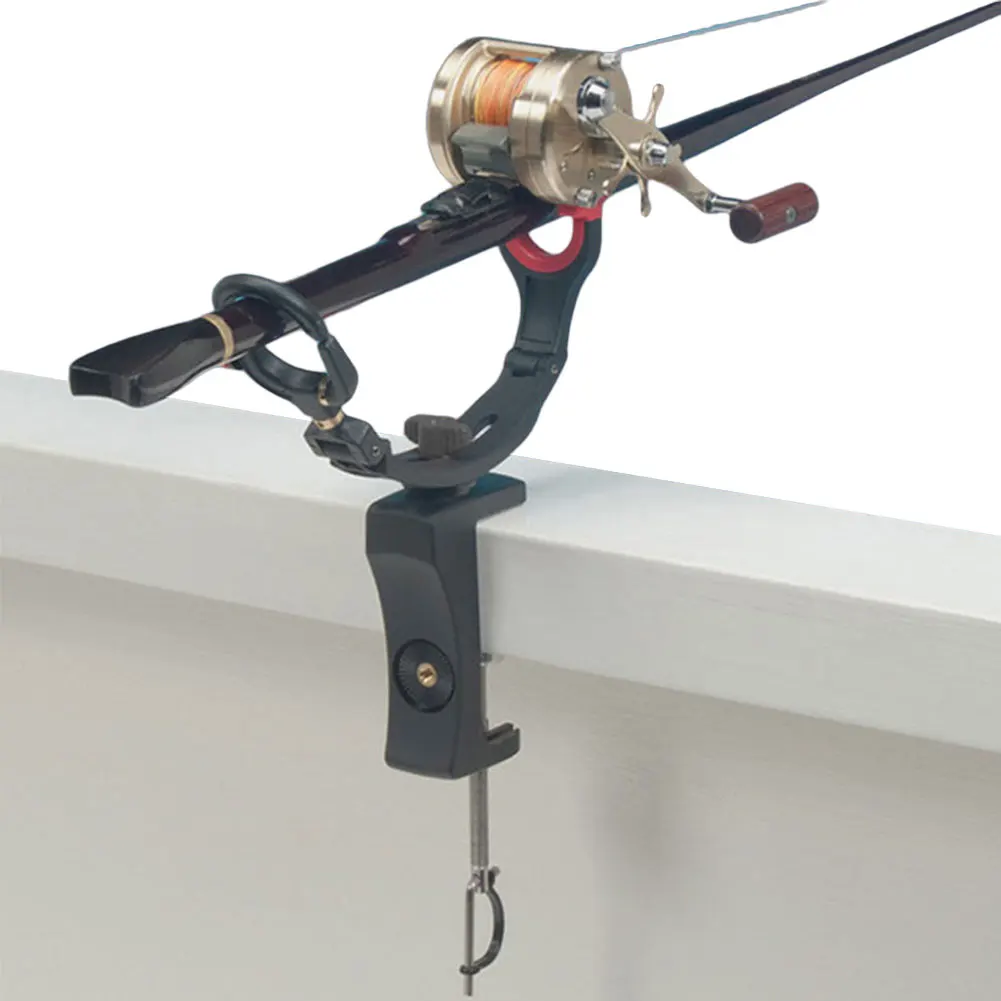Fishing Rod Pole Stand Bracket Adjustable Boat Rod Bracket Portable Fishing Rod Holder for Boat Support Gear