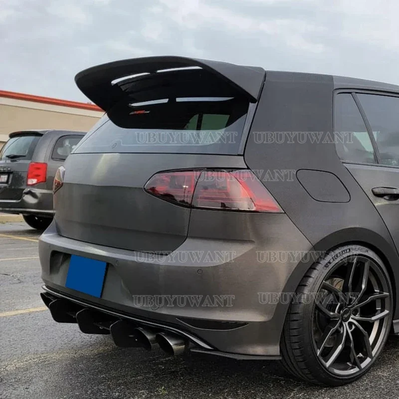 

Стайлинг автомобиля для Volkswagen VW GOLF 7 MK7 MK7.5 (не для GTI R) спойлер 2014-Up FRP/углеродное волокно Материал задний спойлер на крышу багажника