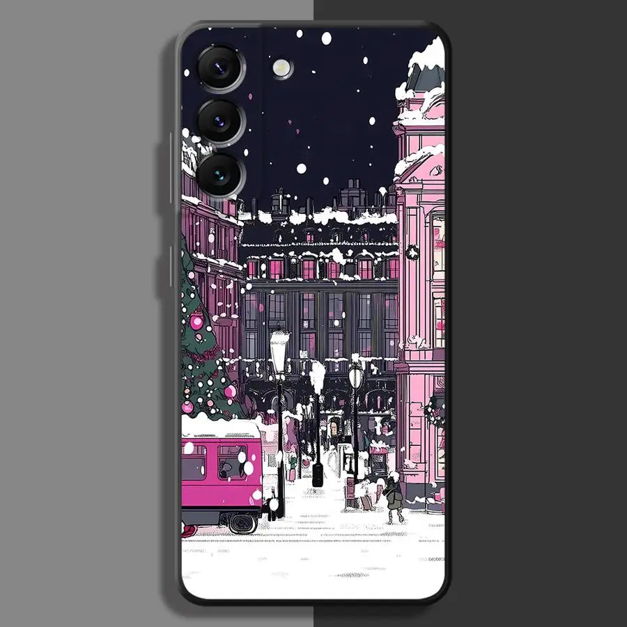 Christmas Town Festive Phone Case - Holiday-Themed Protective Cover