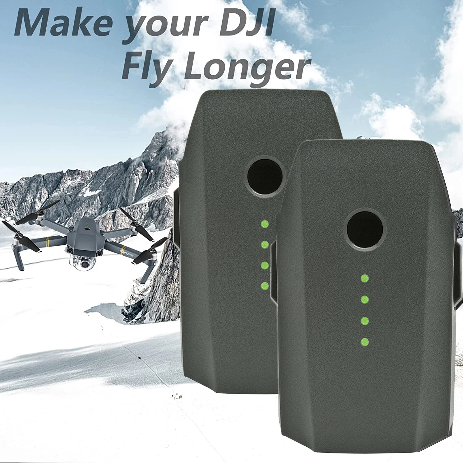 

For DJI Mavic Pro Platinum FPV Quadcopter RC Drone 11.4V 3830mAh 3S Intelligent Spare Flight LiPo Battery Replacement Parts