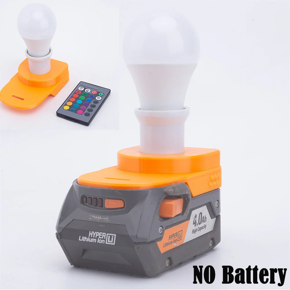 

LED Work Light For Ridgid AEG 18V Lithium Battery Portable Cordless Indoor and Outdoor Emergency Light Bulb(NO Battery )