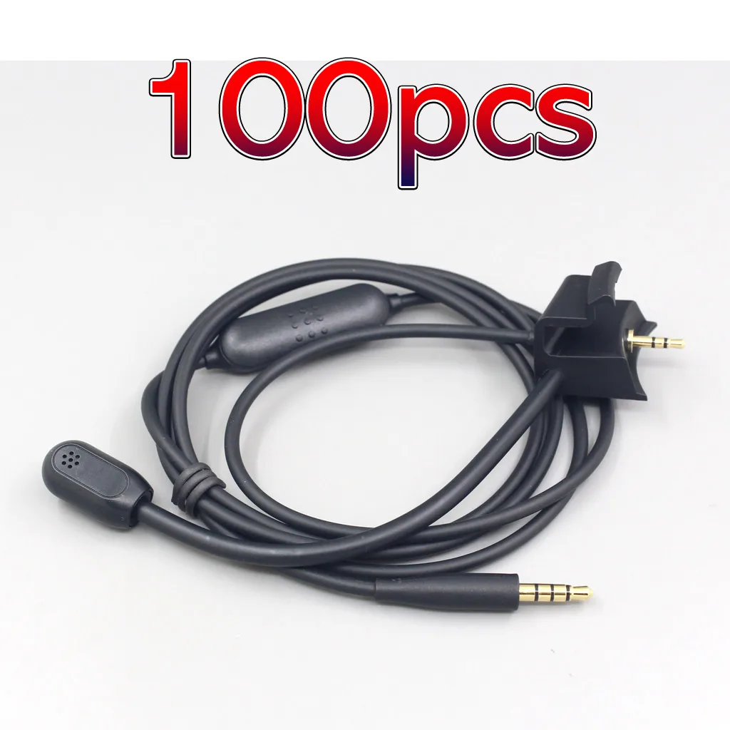 

100pcs Microphone Cable Noise-Cancelling For QC35 II Headphones with Mute Switch for Laptop PS4 PS5 Xbox One Controller LN007738