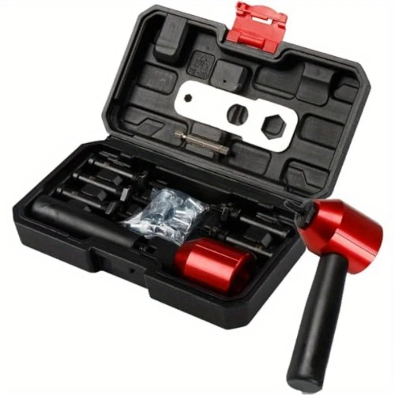 26Pcs Rivet Nut Drill Adapter M3 M4 M5 M6 M8 Metric Mandrel Rivet Nut Thread Insert Aluminum Drill Attachment Tool Set