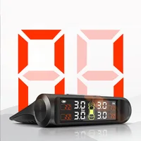 TPMS Solar Tire Pressure Sensor Car Tire Pressure Monitoring System with 4 Wheel Internal External Sensors TMPS - Image 2