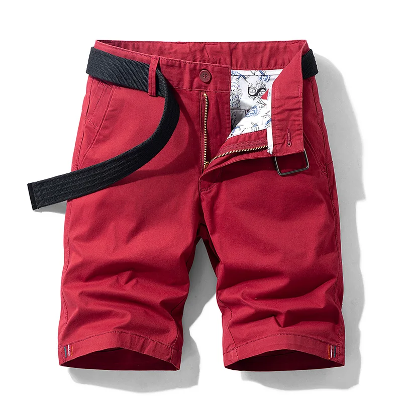 Summer New Cargo Shorts Men's Mountaineering Sports Loose Fifth Pants Casual All-Matching Straight Beach Stretch Capri Pants