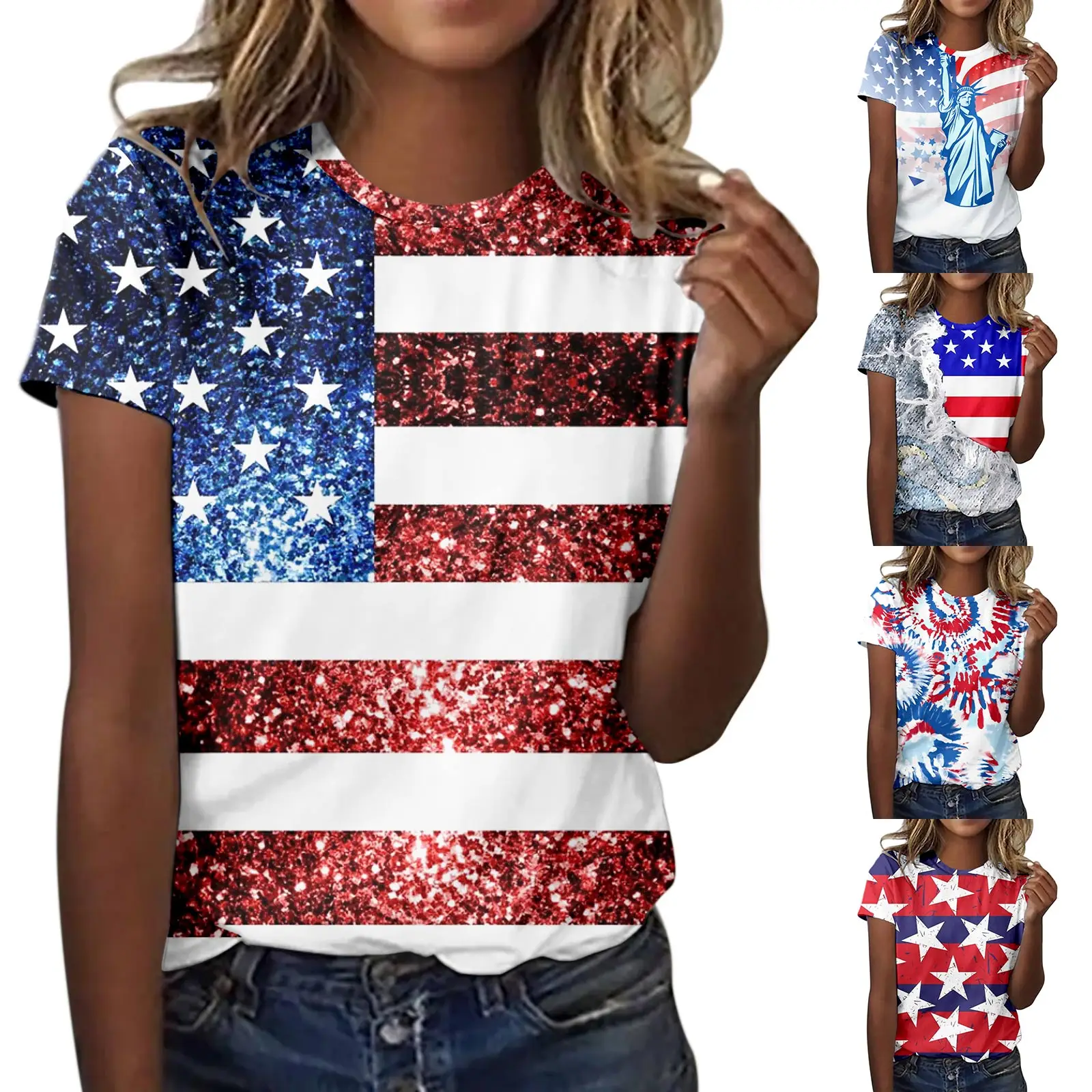 

Повседневные блузки для женщин с круглым вырезом и коротким рукавом, летние футболки для отдыха, женские рубашки с цветочным принтом, женские рубашки