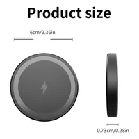 Магнитное беспроводное зарядное устройство 200 Вт для телефона Magsafe iPhone 17 16 15 14 13 12 Pro Max Airpods 4 Pro Магнитная станция быстрой зарядки — изображение 2