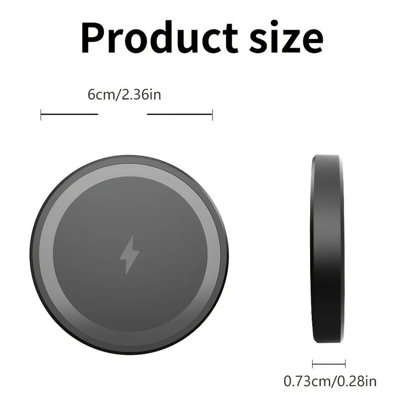 Mini Magnetic Wireless Charger Phone Pad For Magsafe iPhone 17 16 15 14 13...