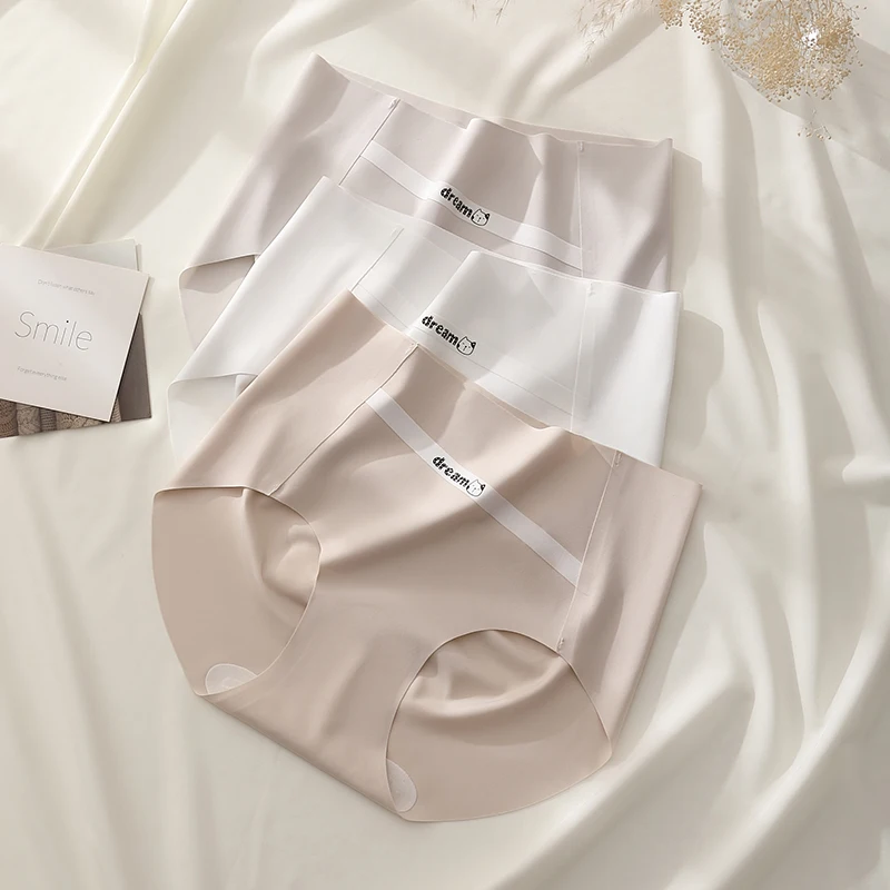 Nahtlose Höschen für Frauen Eis Seide Damen Dessous Ultradünne Höschen Set Pack Unterwäsche Sexy Slips Dreieckige Unterhose – Detail 7