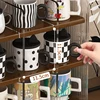 Countertop Drinking Cup Storage Cabinet Multi-layer Rack Water Cup Bamboo Storage Box Wine Glass Rack Mug Coffee Cup Rack 5