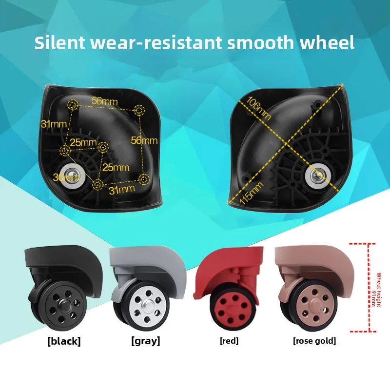 Universal Lage Wheel Replacement for W040 JL093 JL0932 Wheels Travel Suitcase Universal No Brand Registered Trademark