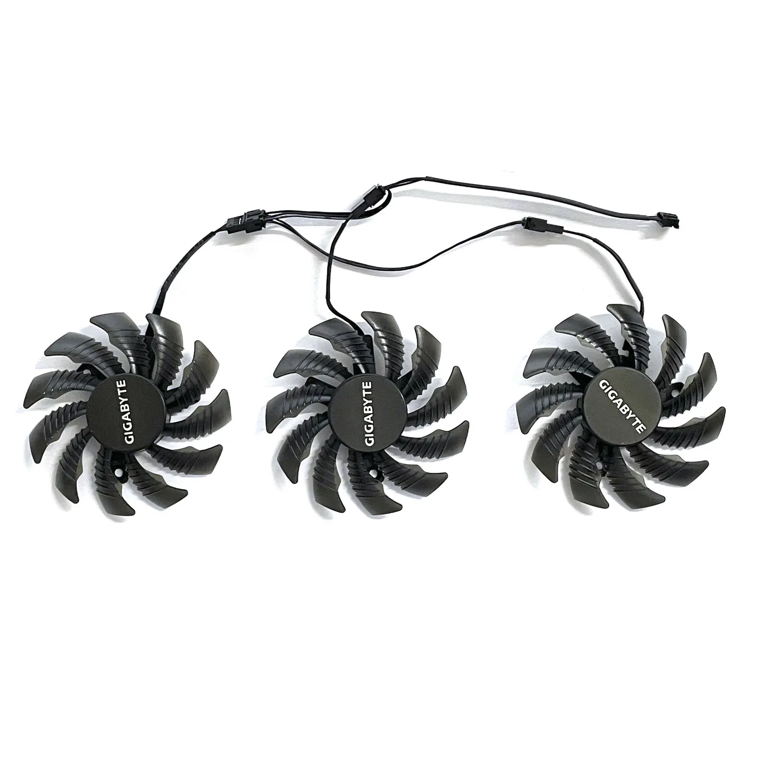 Фото Вентилятор радиатора 3FAN 75 мм 4-pin T128010SU PLD08010S12HH GIGABYTE GTX960 GTX970 GTX980 GTX 980TI 760 670 580 R9 290X №2