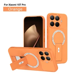 Luxury Invisible Stand Magnetic Case with Wireless Charging and Anti - Fall Protection for Redmi 15(Europe) (OR)