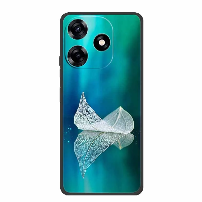 Premium Black Silicone Soft Phone Case - 6.6 Protective Back Cover Shell