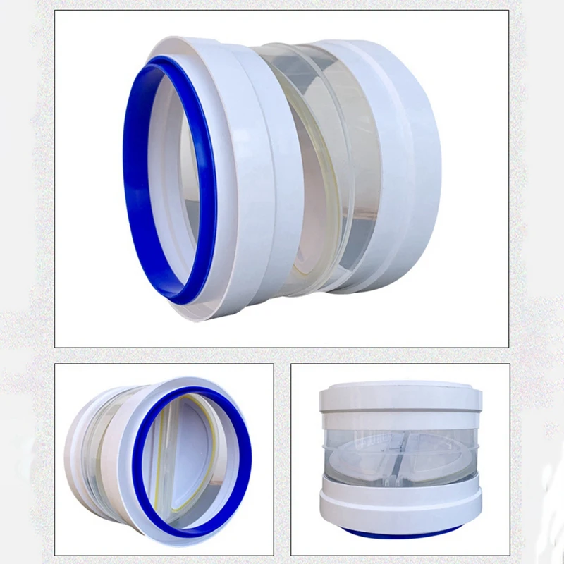 Kitchen Range Hoods Check Valve For 150/160/180Mm Pipe Double-Ended Anti Odor Check Control Air Outlet Fresh System