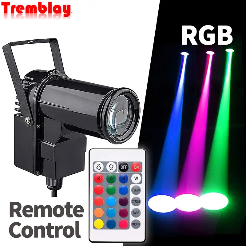 Telecomando Led Beam Spotlight Ktv Dj Disco Light Colorful Party Light Spot Light Mirror Ball Effetti Riflettenti Stage Light