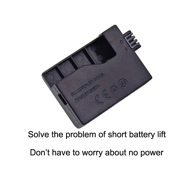 

DR-E5 DC Coupler Dummy Battery Replace Canon Battery for Canon EOS Rebel XSi XS T1i 450D 500D 1000D Kiss F X2 X3 DSLR Cameras