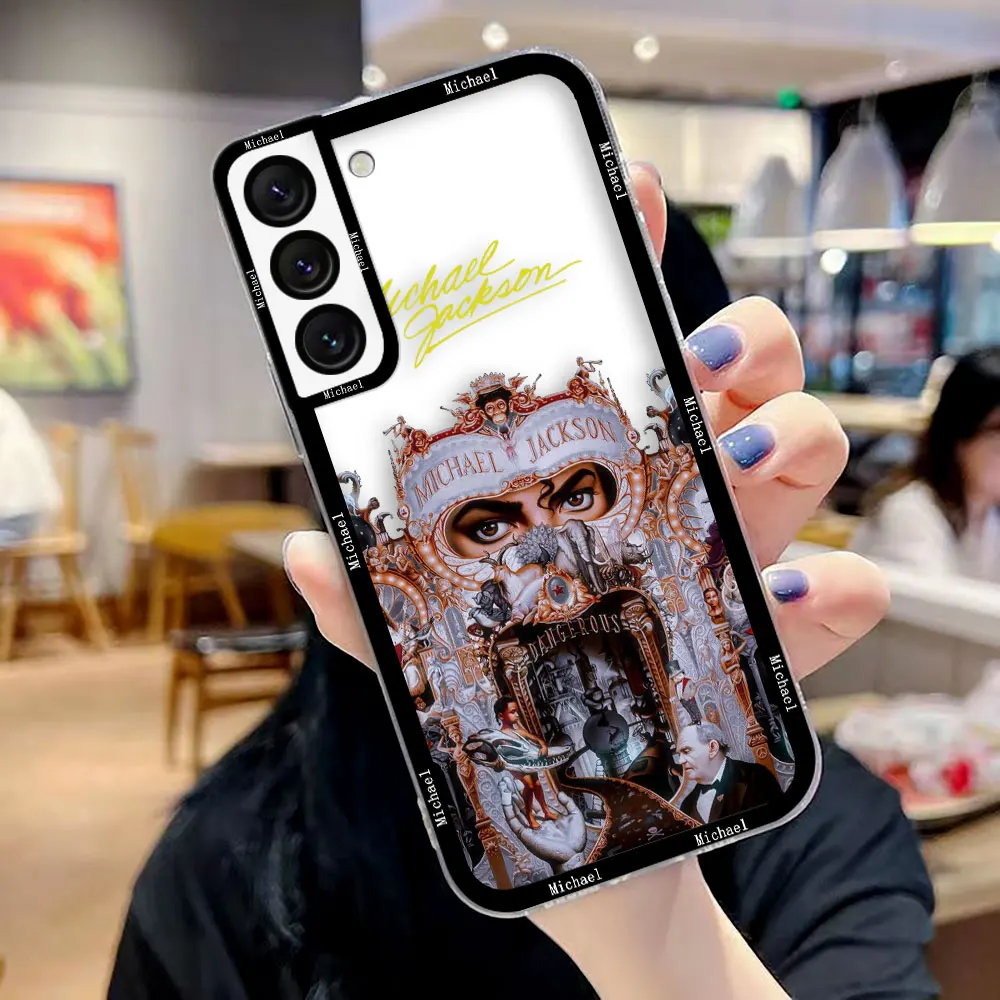 Crystal Clear Phone Case with Michael Jackson Dancer Design