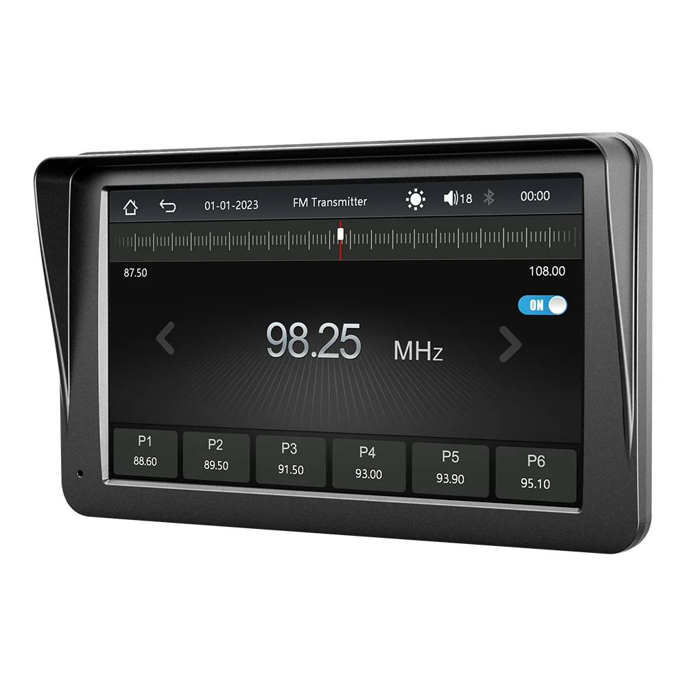 Car Multimedia Player 7 Inch HD Car Radio Portable CarPlay Android Touch Screen with USB AUX for Rear View Camera