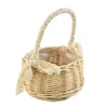 Wicker Storage Basket. Shopping Basket Storage Flower Flower Pot Food Fresh Rattan Gifts Girl Picnic High Quality 1
