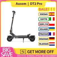 Trottinette électrique Ausom DT2 Pro, 2*1100W, 52V 23.4Ah, pneus 10*3.0 pouces, vitesse maximale 68 km/h, autonomie maximale 115 km, suspension à bras oscillant 1