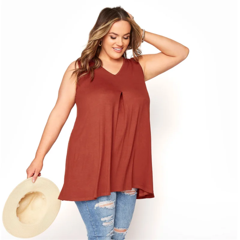 4XL Casual Style Tank Tops Fashion 
