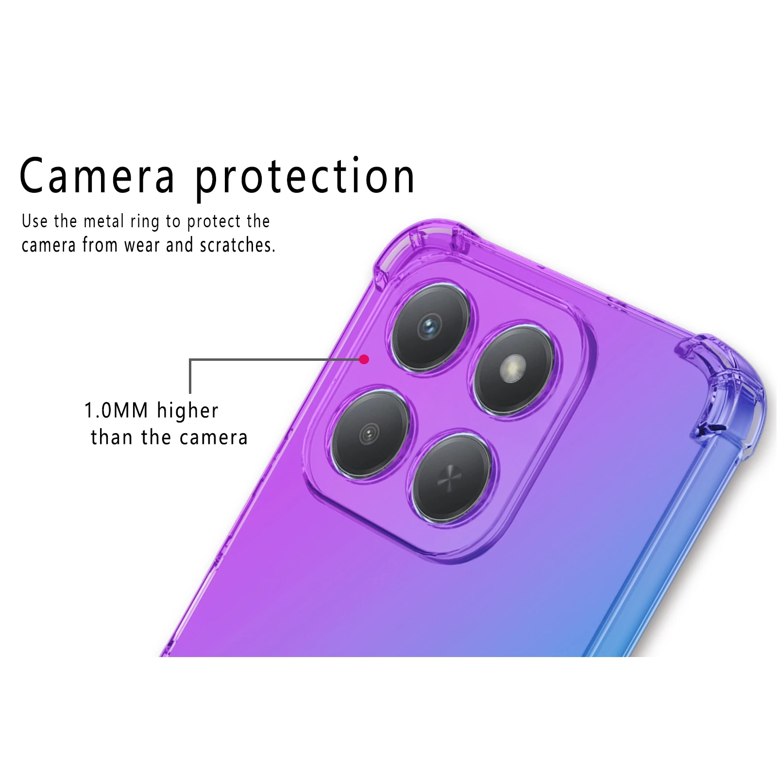 Gradient TPU Shockproof Airbag Protective Case - Stylish and Durable Back Cover