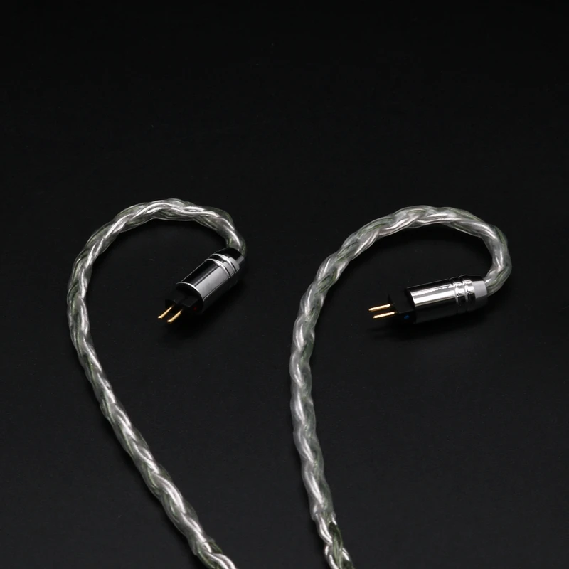 Ivipq-511 16コアシルバーメッキイヤホンアップグレードケーブル、qdc