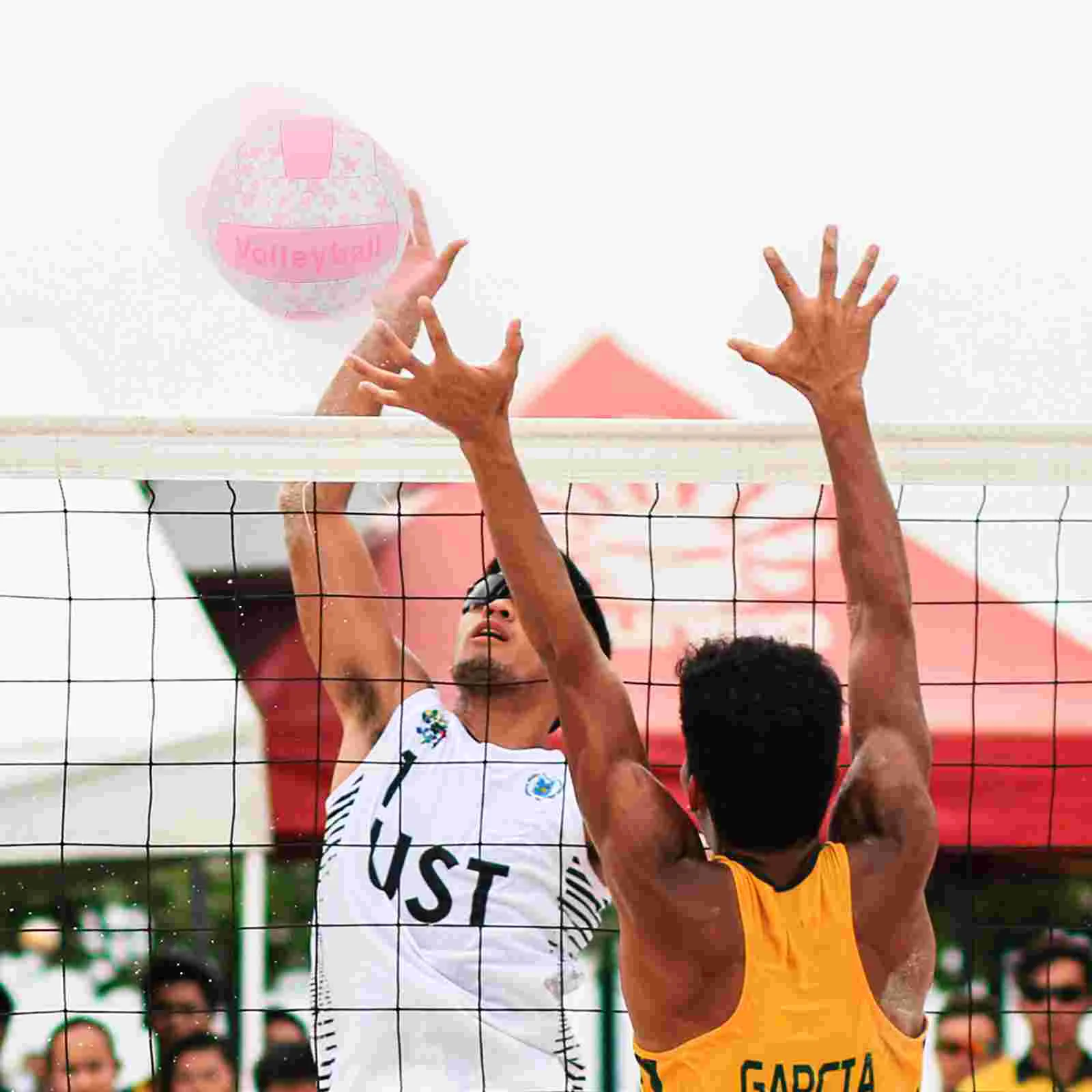 Volleyball Indoor Training Soft Sports Universal Size 5 Official Pink for Student