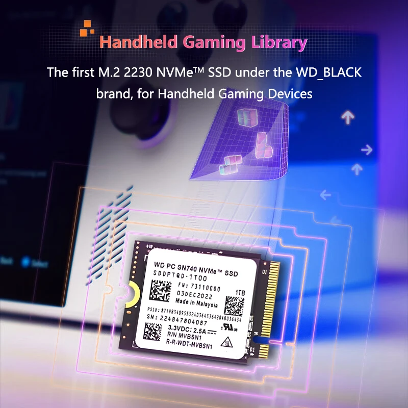 Western Digital WD SN740 M.2 2230 SSD 1TB 2TB NVMe PCIe Gen4 for