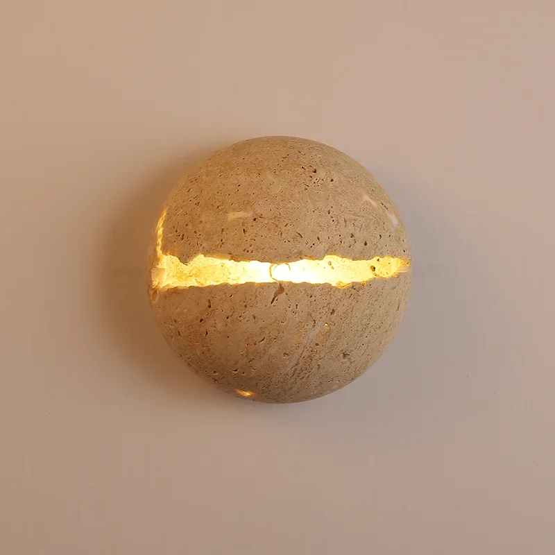 

Retro Dinosaur Egg Shaped Art Bedroom Wall Lamp Yellow Hemisphere LED Living Room Wall Lamp Simple And Atmospheric Corridor Wall