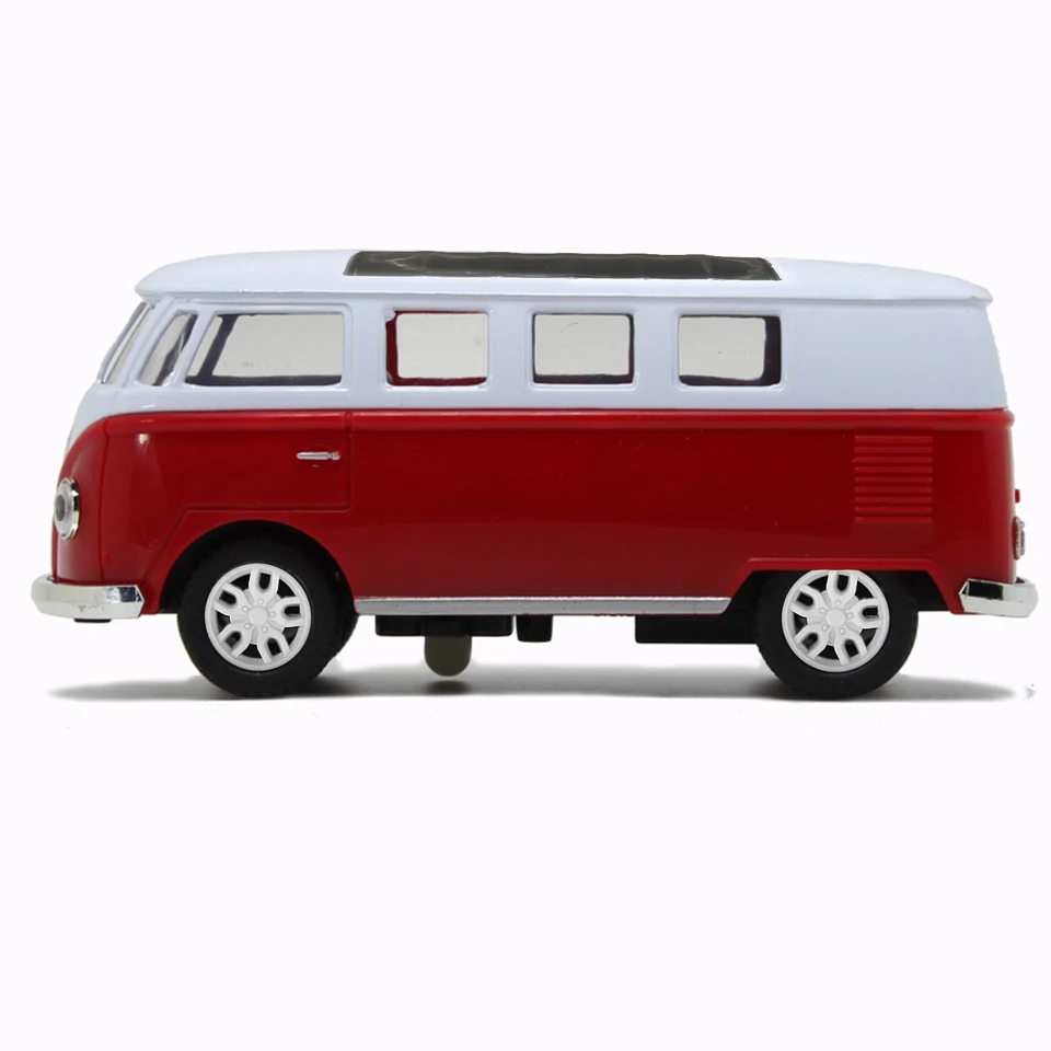 Siku VW T1 Bus Model – Red & White Sturdy Metal/Plastic Toy Vehicle For Ages 3+