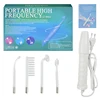 4 In 1 High Frequency Facial Machine Electrode Glass Tube Wand Acne Spot Remover Facial Skin Care Tools Home Use Beauty Devices 1