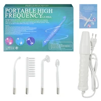 4 In 1 High Frequency Facial Machine Electrode Glass Tube Wand Acne Spot Remover Facial Skin Care Tools Home Use Beauty Devices 1