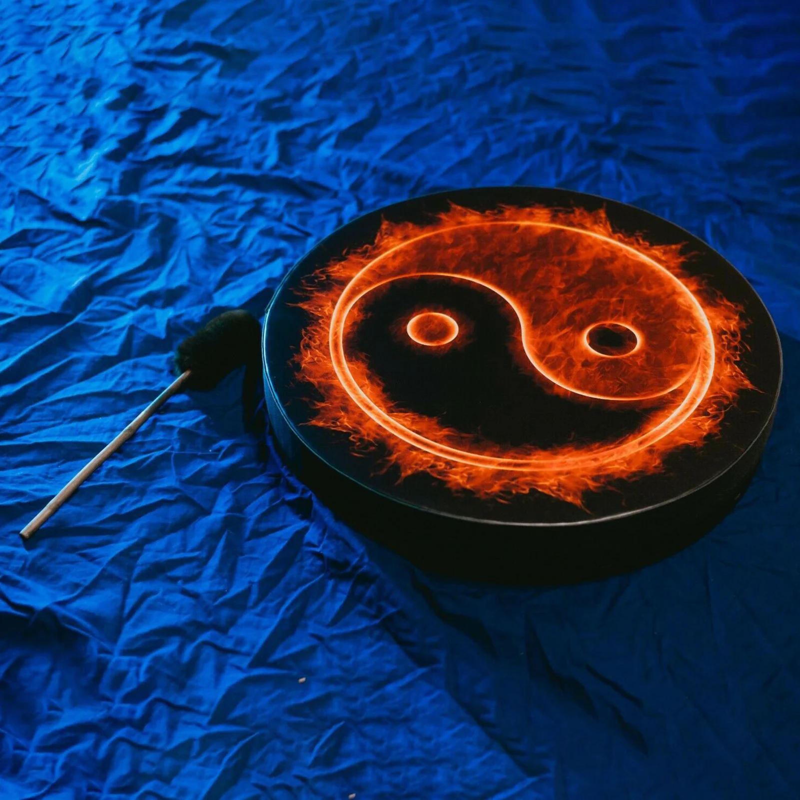Shaman Drum Handmade Shamanic Drum With Stick Spiritual Bass With Stick Symbol Of Siberian Spiritual Music