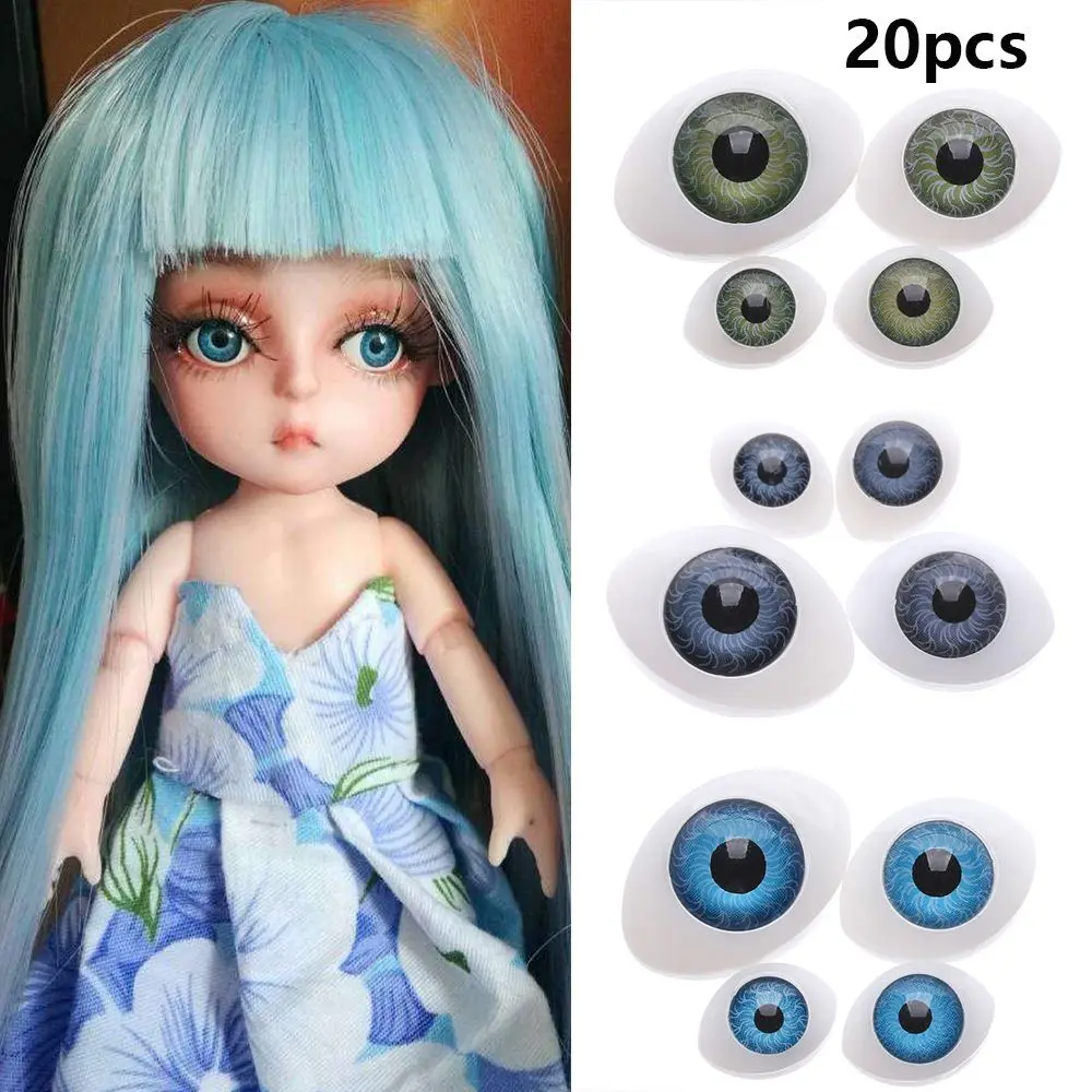 20PCS Funny Plastic Doll Safety Eyes Cute Stuffed Toys Animal Toy Puppet Making Eyes DIY Doll Craft Accessories Girl Gift