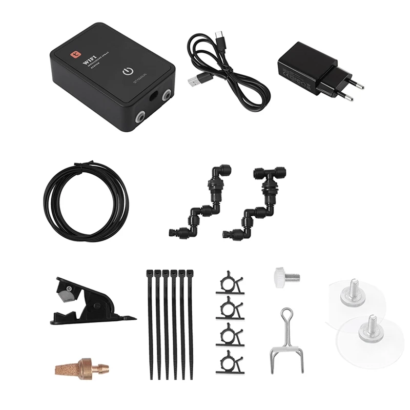 

EAS-Wifi Smart Reptile Fogger Terrariums Humidifier Timer Automatic Mist Rainforest System Sprinkler Controller EU Plug