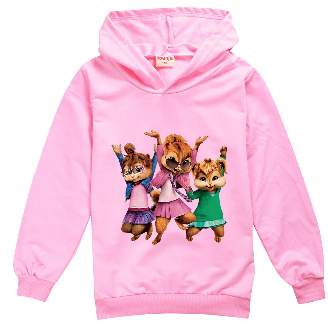 

Alvin and the Chipmunks Hoodie Baby Clothes Girl Clothing Boys Hoodie Teenager Clothes Hooded Sweatshirt Children's Clothes