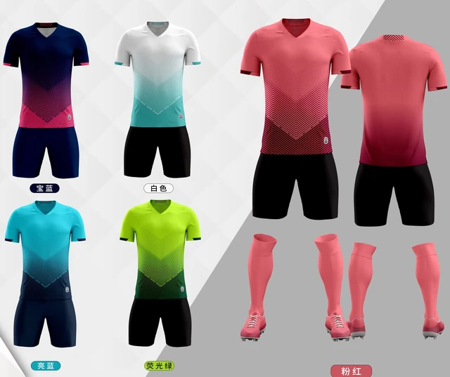 Customize Your Football Jersey Shirt Printing Slim Fit Blue Blank Jersey -  Soccer Jerseys - AliExpress