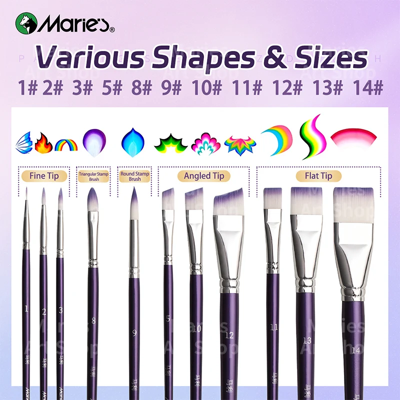 5 Pcs Professional Paint Brushes Set 5