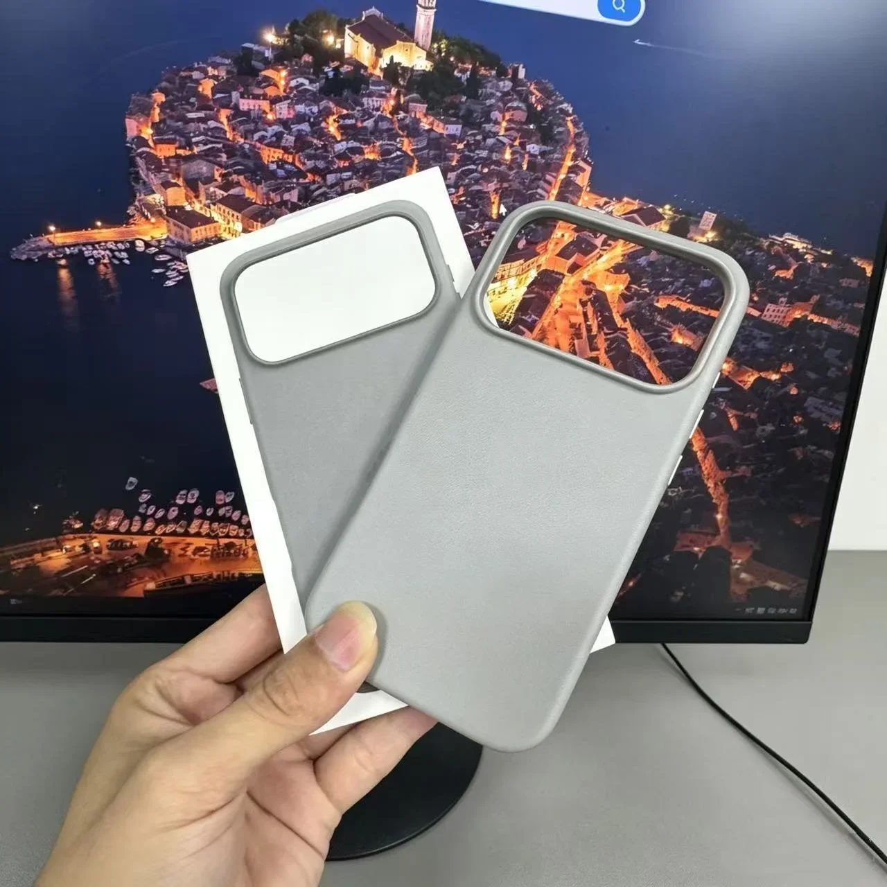 iPhone 17 Pro / 17 Pro Max용 가죽 자석식 휴대폰 케이스(독립적인 카메라 버튼 포함) 낙하 방지 충격 방지 커버