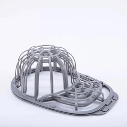 Hat Washer and Cleaner with Frame Cage - Dishwasher Safe Cap Protector (Grey)