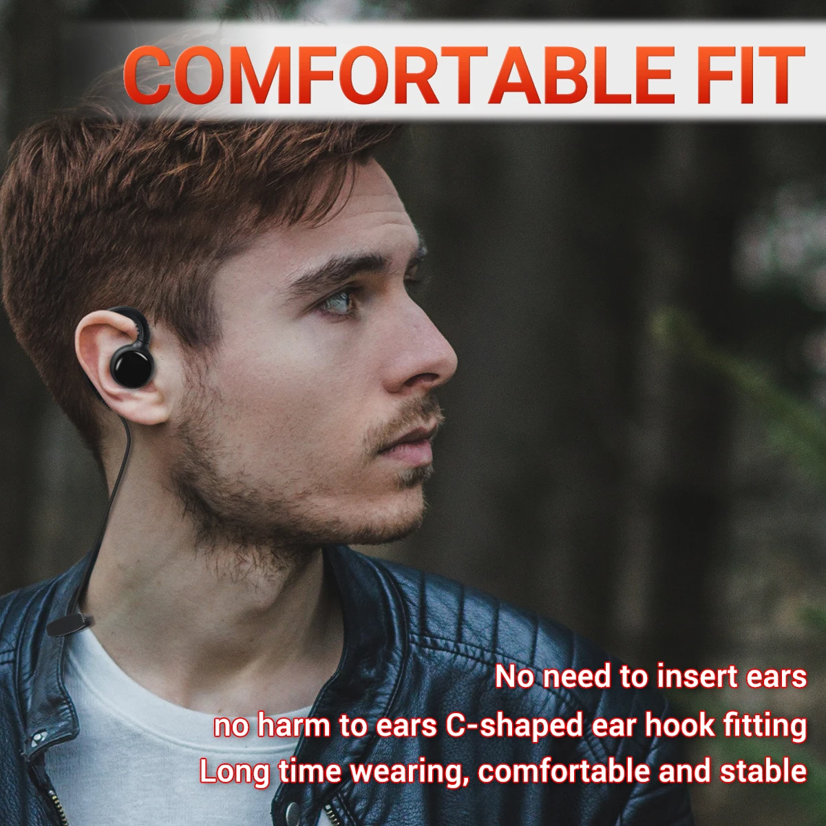 BAOFENG-auriculares con gancho para la oreja, cascos con 2 pines en forma de G, PTT, para Baofeng UV5R, UVS9, piezas, UV-13, UV-17, UV16 PRO PLUS, Walkie Talkie, 2 UV-21