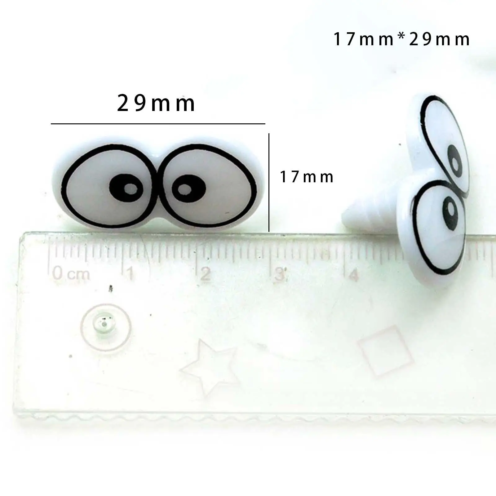 100x Cartoon Eyes Doll Toys Making, Stuffed Animal Puppet, Crochet Projects for Teddy Bear, Accessories, DIY Craft Doll Eyes