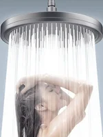 New 6 Modes Big Panel Large Flow Supercharge Rainfall Shower Head High Pressure Top Rain Shower Faucet Bathroom Accessories 1