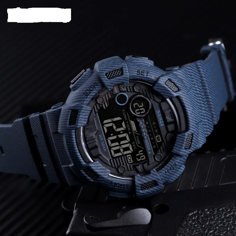 New Camo Men Sports Watch Fashion Waterproof Digital Movement Wristwatch Teenagers Outdoor Multifunction Watches