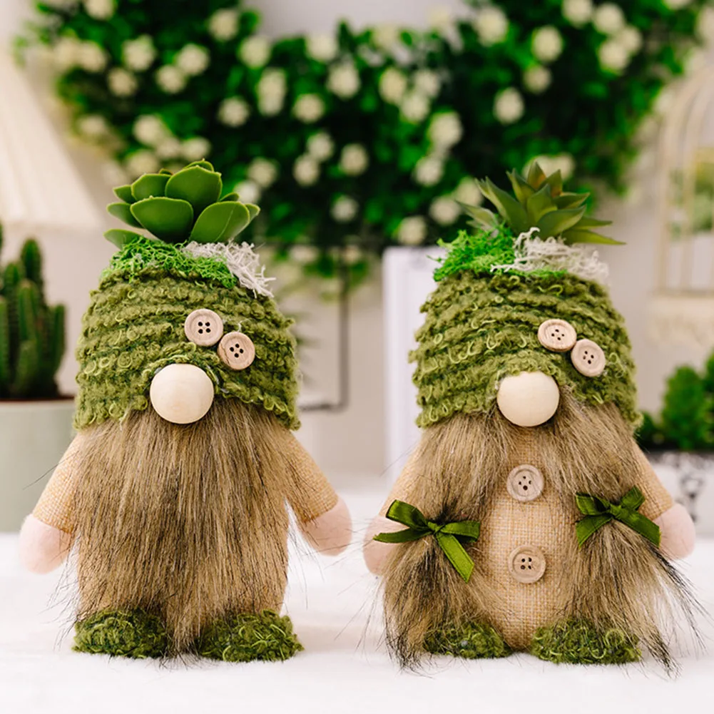 

Succulent Gnomes Garden Green Plants Gnomes Faceless Gnome H Swedish Gnome Doll Birthday Gifts Elegant Christmas Decorations