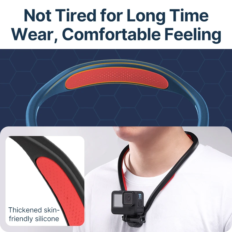 Ulanzi Go-Quick II Magnetic Silicone Neck Holder Mount For GoPro Hero 13 12 for Insta360 for DJI Osmo Action Camera Accessorie